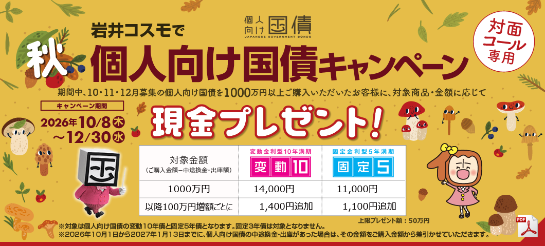 個人向け国債キャンペーン