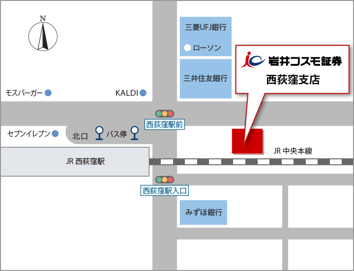 新西荻窪支店地図