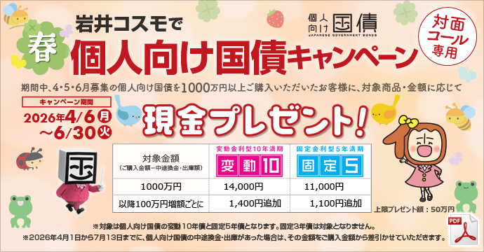 個人向け国債キャンペーン