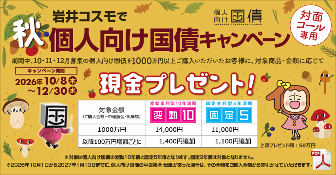 個人向け国債キャンペーン